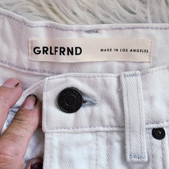 GRLFRND CASSIDY MID RISE STRAIGHT MULHOLLAND WOMENS SIZE 25 - Picture 4 of 15